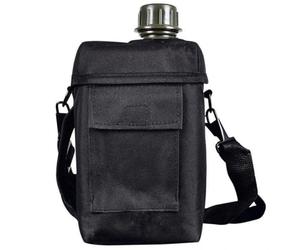 Sanfly Cantimplora De Agua para Acampar, Frasco Portátil De 2l, Hervidor De Agua Militar del Ejército, Cantimplora para Acampar Aire Libre, Senderismo, Supervivencia Aire Libre, Mochilero