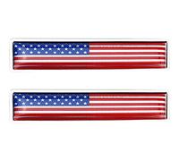 Sanfly Etiqueta Engomada del Coche De Bandera Americana De Metal 2 Piezas Y Emblema Adhesivo De Insignia del Coche Calcomanía De Estilo De Coche para Auto Camión Motocicleta