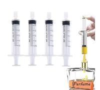 Sanfly Jeringa De Perfume 5pcs/Set Jeringa De Pegamento De Plástico Jeringa De Dispensador De Perfume para Dispensación Cuantitativa De Botella Recargable