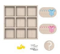 Sanfly Juego De Mesa De Revelación De Género Tic Toe, Juegos De Revelación De Género para Él O Ella, Ideas De Revelación De Género para Bebés, Suministros De Decoración para Fiestas