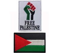 Sanfly Parche De Bandera De Palestina, 2 Uds., Parches De Planchado Gratis De Palestina para Ropa, Parches Adhesivos para Ropa, Parche DIY, Bolsa, Insignia para Chaqueta