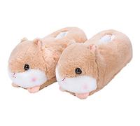 Sanfly Zapatillas De Peluche De Hámster En Casa Toboganes Peludos Suaves Y Cálidos Mujeres Acogedores Zapatos De Piso De Interior Deslizamiento De Animales En Zapatillas