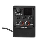 Sanfoelek Cherub G-Tone GT-6 - Preamplificador de guitarra acústica Piezo Pickup Ecualizador de 3 bandas, afinador LCD con efectos ReverbDelayChorusWide