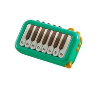 Sanfoelek - Mini piano electrónico de bolsillo de 15 teclas, con un clic entre 3 tonos diferentes, teclas iluminadas, interesante instrumento de música portátil para viajes, hogar, camping al aire