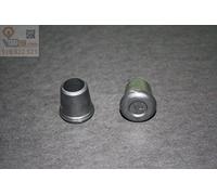 Sanfor 09038 - Contera, goma redonda de 14 mm, color negro, pack de 100 unidades