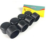 Sanfor | Contera de PVC | Protección Patas y Tubos de 35 mm | Bastones de Apoyo | Contera Cilíndrica | Antideslizante, Adherente | Color Negro | 8 Unidades