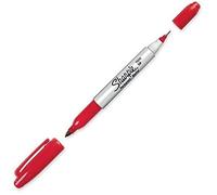 Sanford Ink Corporation Twin Tip marcador permanente, fine/Ultra punta fina, color rojo