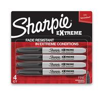 Sanford Sharpie Extreme - Rotuladores permanentes (4 unidades), color negro