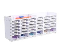 SANFURNEY Torre organizadora de bandejas de Pintura de Diamantes con 36 Ranuras y Soporte para bolígrafo perforador, Estante de Almacenamiento de Placas de múltiples bandejas, Kits de Accesorios de