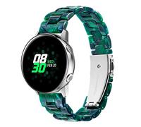 SaNgaiMEi Compatible con Samsung Galaxy Watch Band 42mm/Active 2 40mm 44mm/Galaxy Watch 3 41mm banda/Gear S2 Classic/Gear Sport Bands/20mm Ultra Light Fashion Resina Correa (verde oscuro)