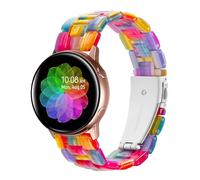 SaNgaiMEi Compatible con Samsung Galaxy Watch Band 42mm/Active 2 40mm 44mm/Galaxy Watch 3 41mm banda/Gear S2 Classic/Gear Sport Bands/20mm Ultra Light Fashion Resina Correa (Rainbow)