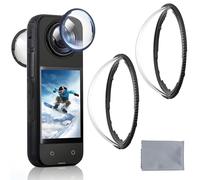 Sangcca Protector de Lente panorámico para cámara Insta360 X4, Protector de Lentes Premium Compatible con insta360 X4 Cámara Deportiva, Resistente a Los Arañazos y al Polvo, Fácil de Instalar