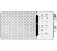 Sangean A500455 SR-36 Blanco Radio FM/Am Altavoz Integrado Antena TELESCÓPICA Salida Auriculares