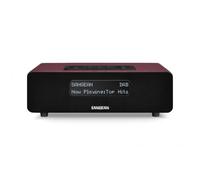 Sangean DDR-36 BT Rojo / Radio con Sintonización Digital de Sobremesa Dab+ / FM-RDS / Bluetooth / Entrada Auxiliar