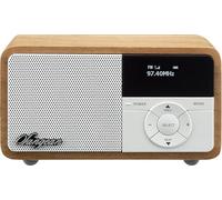 Sangean DDR-7X Radio con Dab+/FM. Bluetooth Incorporado. Indicadores LED de Carga de batería y emparejamiento de Bluetooth. AUX-In para Fuentes de Audio externas, Color Madera Clara