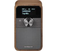 SANGEAN DDR-8 Radio portátil Dab+ con Bluetooth 5.2, Pantalla OLED | Radio DAB+ / FM RDS/Bluetooth con carcasa de madera