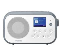 Sangean DPR-42BT radio digital DAB + portátil (sintonizador FM RDS, Bluetooth, altavoz incorporado, con batería), azul de piedra blanca