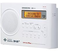 Sangean DPR69WE - Radio digital (DAB, DAB+, FM, 0.5 W, pantalla LCD, 3.5 mm), blanco