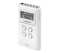 Sangean DT-120, Radio (Pantalla LCD, 120 W, 1.5 V), Blanco