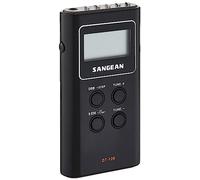 Sangean DT-120, Radio Portátil LCD, Negro