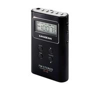 Sangean dt-120b radio portátil digital negro