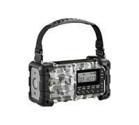 Sangean MMR-99 Radio de emergencia DAB+ Camo, DAB+, FM AUX, USB, Bluetooth, panel solar, manivela, función de carga de