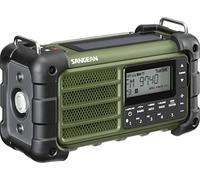 Sangean mmr-99 radio de emergencia, manivela, azul oscuro solar con da