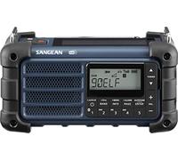 Sangean MMR-99 Radio de Emergencia, manivela, Azul Oscuro Solar con Dab+Med Dab+