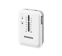 Sangean Pocket 320 SR-32 - Radio de Bolsillo (FM/Am), Color Blanco y Gris