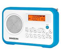 Sangean PR-D 18 - Radio Portátil, Blanco/Azul