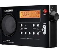 Sangean PR-D7 - Radio portátil (Pantalla LCD de 3.3" , 7.2 voltios, Inalámbrico y alámbrico), Negro
