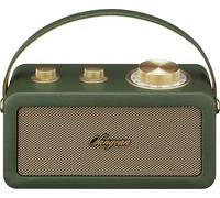 SANGEAN RA-101 Forest Gold/Altavoz PORTÁTIL. Diseño Retro de Madera y Piel sintética. Bluetooth 5.0. Autonomía 19 Horas con una Carga Completa. AUX-in para Fuentes de Audio externas.