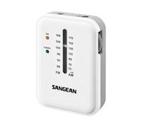 Sangean Pocket 320 SR-32 - Radio de Bolsillo (FM/Am), Color Blanco y Gris