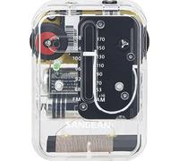Sangean SR-32CL Radio analógica de bolsillo AM/FM (transparente), pequeña