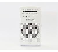 Sangean SR-35 Blanco Radio FM/Am Altavoz Integrado Antena TELESCÓPICA Salida Auriculares