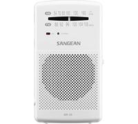 Sangean SR-35 Blanco Radio FM/Am Altavoz Integrado Antena TELESCÓPICA Salida Auriculares
