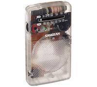 Sangean SR-35CL - Radio de bolsillo AM/FM transparente