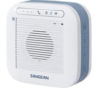 Sangean Waterproof Bluetooth Speaker - H200 3W Azul, Color blanco - Altavoces portátiles (3 W, 4 Ω, Inalámbrico, Bluetooth/USB, A2DP,HFP,HSP, Azul, Blanco)