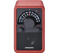 Sangean WR-15BT - Radio FM, Cuero Rojo