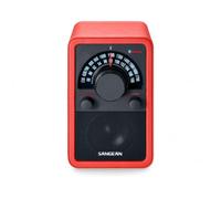 Sangean WR-15BT - Radio FM, Cuero Rojo
