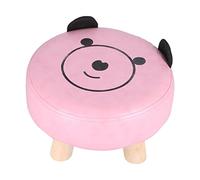 Sangeponang, pequeño reposapiés de Escritorio, para niños, Linda otomana de Dibujos Animados, 4 Patas de Troncos estables, Apoyo ergonómico, Accesorio de Oficina en casa