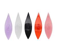 Sangeponiang Tatting Shuttle, para artesanías de lacas, accesorios de costura de bricolaje, juego de herramientas de plástico, 5 piezas de tejido profesional para principiantes (12037 negro, blanco,