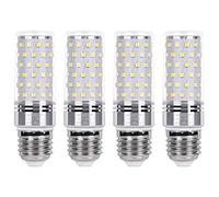 SanGlory Bombillas LED E27 Luz Fría 12W Equivalente a 100W Bombilla Halógena, Bombilla LED E27 Blanco Frio 6000K, Bombilla E27, 360° Ángulo, AC 175-265V, No Regulable, Paquete de 4