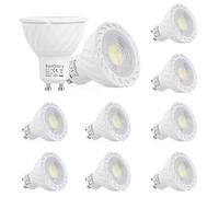 SanGlory Bombillas LED GU10, 7W Equivalente 70W Halógena, 680 Lúmenes, Ultra Brillante GU10 LED Spotlight, 45° Luz Blanco Frío 6000K, AC 85V-265V, no regulable - Caja de 10 unidades