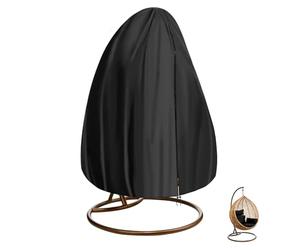 SanGlory Funda para Silla Colgante Impermeable Cubierta de Silla Colgante Exterior Fundas para Sillas Colgantes con Cremallera, Tela Oxford Cubierta para Mecedora, Sillón Colgante, 190x115cm