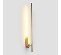 SANGPAO Aplique de Pared LED Lineal Dorado de Lujo con luz nórdica para Interiores, 9W, Tira Larga giratoria de 360 °, Barra de luz de Pared, Hardware, lámpara de Pared Moderna para cabecera, Luces