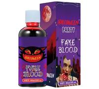 Sangre artificial para Halloween, 60 ml, color de maquillaje, cosplay, lavable, sangre realista, para escenarios, fotografía, actuación, disfraces, cosplay, accesorios para eventos