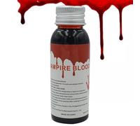 Sangre de Halloween, Sangre de escenario | Maquillaje de sangre falsa de Halloween de 100 ml,Salpicadura de sangre falsa lavable, sangre artificial, maquillaje de sangre zombie para ropa, novia zombie