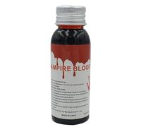 Sangre de vampiro, maquillaje de sangre falsa, Sangre falsa de 100 ml para maquillaje de Halloween, Salpicadura de sangre falsa, maquillaje de sangre zombie, sangre artificial lavable para maquillaje