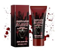 Sangre escénica, sangre falsa,Sangre falsa para Halloween | Accesorios de vampiro, maquillaje realista y especial de 1,76 oz, para hemorragia nasal, cosplay, efectos especiales, herida de carne, vampi